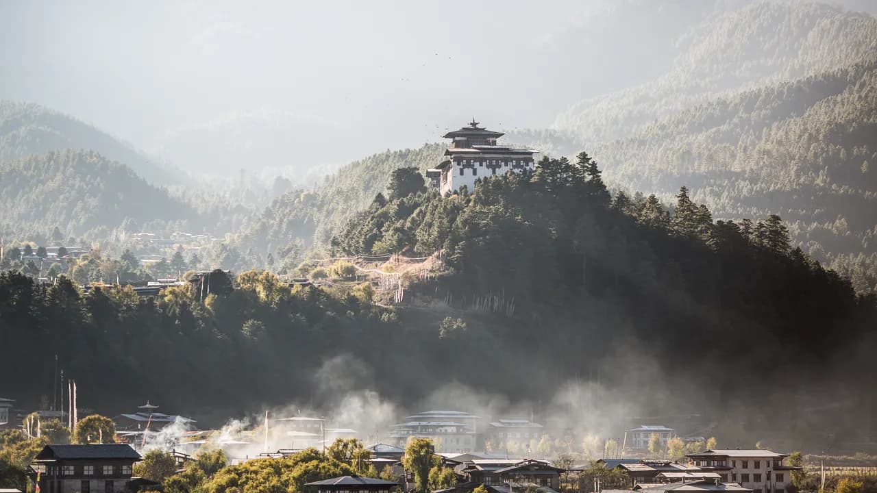 Bhutanese Aerial Landscape